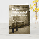 Funny mafia Geburtstagskarte personalisierbare Gru Karte (Gelbe Blume)