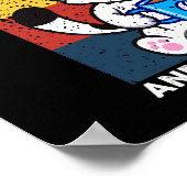 Funny mag ich Katzen und Kaffee und vielleicht 3 L Poster (Ecke)