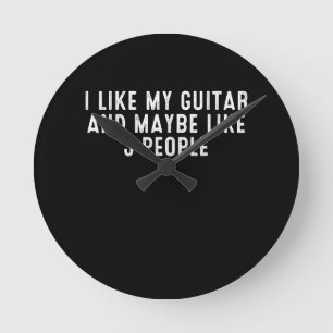 Funny mag ich meine Gitarre und vielleicht wie 3 L Runde Wanduhr