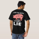 Funny mag ich Schweinefleisch Hintern und ich kann T-Shirt (Schwarz voll)