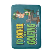 Funny mag lieber für ihn Golf spielen Badematte (Vorderseite Vertikal)