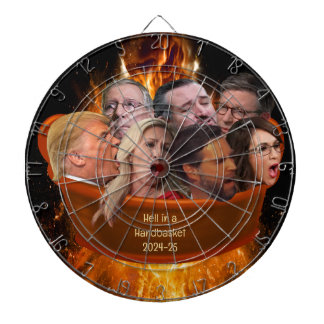 Funny MAGA Republican Hell in einem Handkorb 2024- Dartscheibe