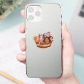 Funny MAGA Republikaner hellen in einem Handkorb Aufkleber (Telefon)