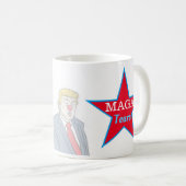 Funny MAGA Tees Trump Clown Politischer Kaffee Tas Kaffeetasse (VorderseiteRechts)