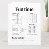 Funny magazine Baby Dusche Einladung (Rückseite)