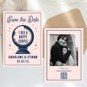 Funny Magic Ball Pink Dar blau Save the Date