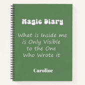 Funny Magic Diary Notebook Notizblock (Vorderseite)