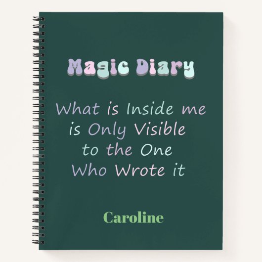 Funny Magic Diary Notizblock (Vorderseite)