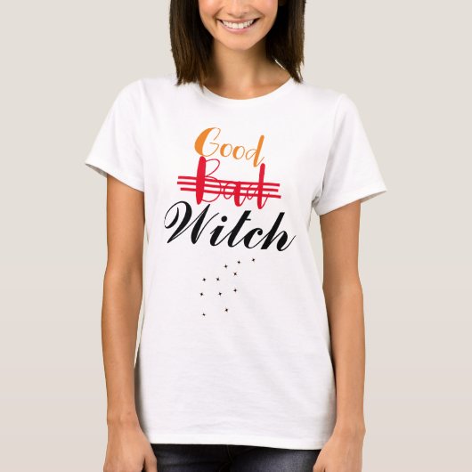 Funny magic glücklich halloween Gute Hexe T-Shirt (Vorderseite)