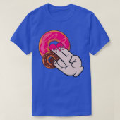 Funny Magic Hand Shocker Dirty Spaß Niedlich Donut T-Shirt (Design vorne)