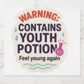 Funny Magical Elixir Design Alkoholflaschenetikett (Einzelnes Label)