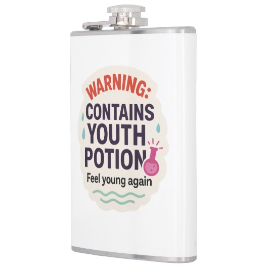 Funny Magical Elixir Design Flachmann (Links)