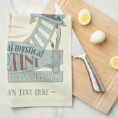 Funny Magical Martini Cocktail Personalisiert Kitc Geschirrtuch (Viertel Falte)