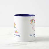 Funny Magical Unicorn Gekackt Custom Personalisier Tasse (Zentrum)