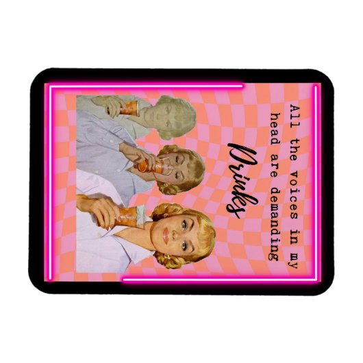 Funny Magnet Best Friend Gift "Voices" (Horizontal)