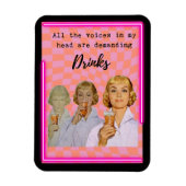 Funny Magnet Best Friend Gift "Voices" (Vertikal)