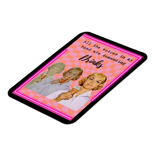 Funny Magnet Best Friend Gift "Voices" (Linke Seite)