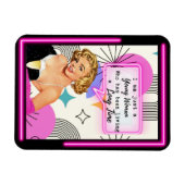 Funny Magnet Best Friend Gift "Young Girl" (Horizontal)