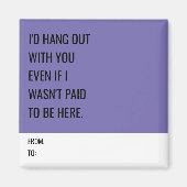 Funny Magnet für Mitarbeiter (Vorne)