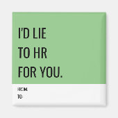 Funny Magnet für Mitarbeiter (Vorne)