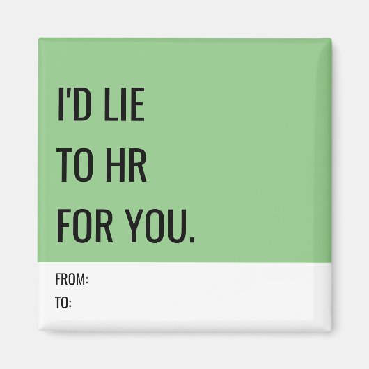 Funny Magnet für Mitarbeiter (Vorne)