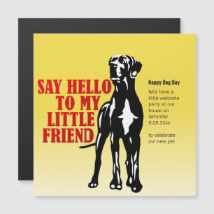 Funny magnet Great Dane Einladungen