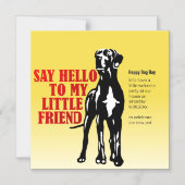 Funny magnet Great Dane Einladungen (Vorderseite)