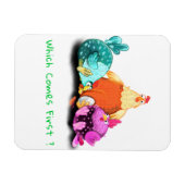 Funny Magnet Hühner Wartete Eier zu Hatch (Horizontal)