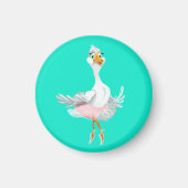 Funny Magnet mit Ballerina Duck - Ihre Farben (Vorne)