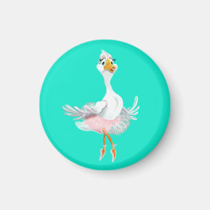 Funny Magnet mit Ballerina Duck - Ihre Farben