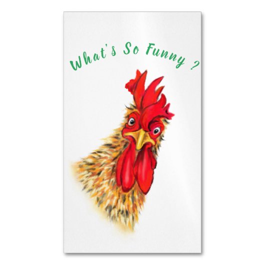 Funny Magnet Überraschender Rooster - Benutzerdefi (Vorderseite Vertikal)