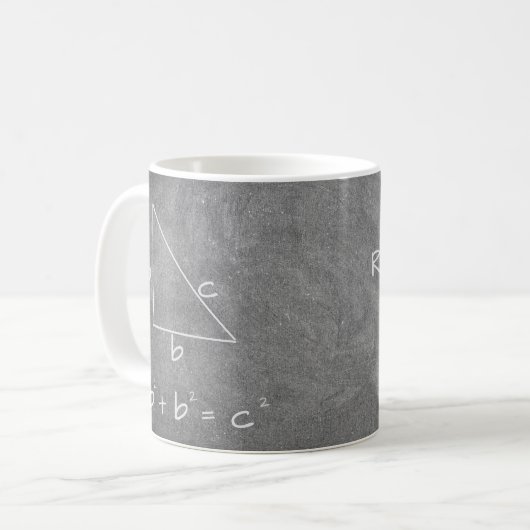 Funny Mah Algebra Pythagoresche Theorem Geek Kaffeetasse (Vorderseite Links)