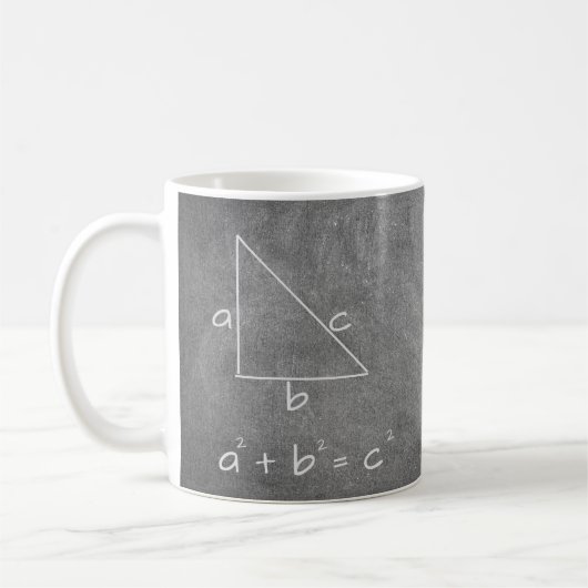 Funny Mah Algebra Pythagoresche Theorem Geek Kaffeetasse (Links)