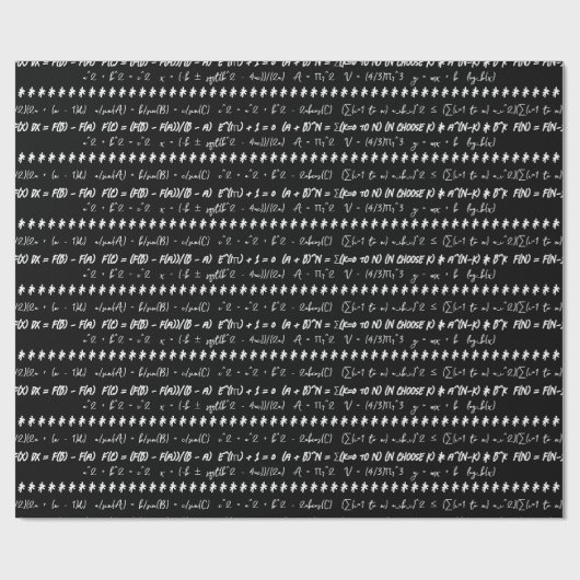 Funny Mah Formulae Geschenk für Mathematiker Geschenkpapier (Flach)