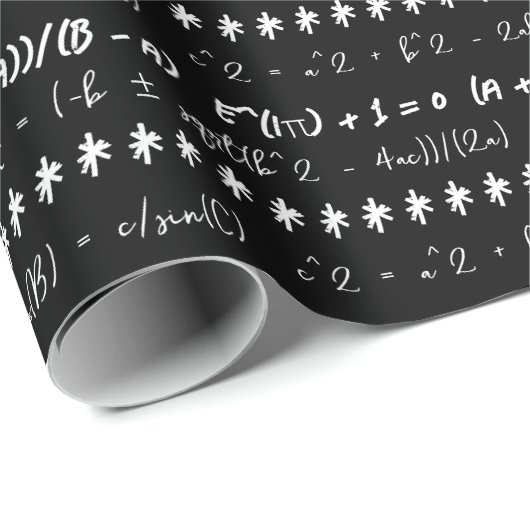 Funny Mah Formulae Geschenk für Mathematiker Geschenkpapier (Rolleneckpunkt)