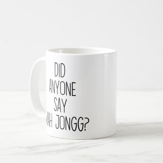 Funny Mah Jongg Kaffeetasse (Vorderseite Links)
