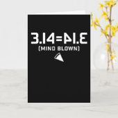 Funny Mah Lover 3.14 Mathematics Pi Day Symbol Karte (Gelbe Blume)