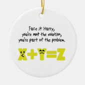 Funny Mah Problem Keramikornament (Vorne)