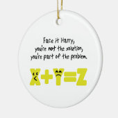 Funny Mah Problem Keramikornament (Links)