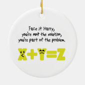 Funny Mah Problem Keramikornament (Hinten)