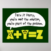 Funny Mah Problem Poster (Vorne)