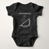 Funny Mah Pun moose Hypotenuse Mathematiker. Baby Strampler (Vorderseite)