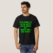 Funny Mah Shirt Zeichnete The Line Math (Vorne ganz)