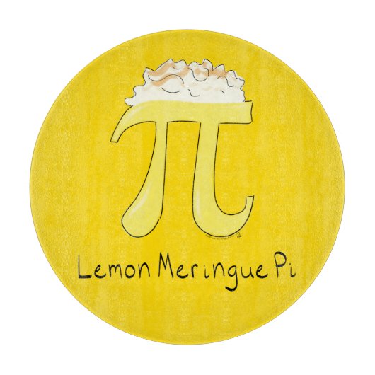 Funny Mah Spaß Lemon Pi Symbol Schneidebrett (Vorderseite)