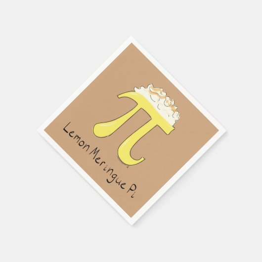 Funny Mah Spaß Lemon Pi Symbol Serviette (Ecke)