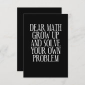 Funny Mah Sprichwort Dankeskarte (Vorne/Hinten)