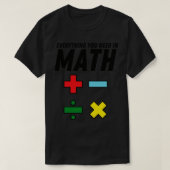 Funny Mah zitieren Mathematische Lehrerin 1 T-Shirt (Design vorne)