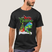 Funny Mahi Mahi Fish Lover Xmas Lighting Mahi Mahi T-Shirt (Vorderseite)
