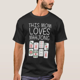 Funny Mahjong für Mama Mütter Tile Spiel Lover Pla T-Shirt