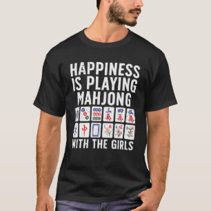 Funny Mahjong für Women Girls Tile Game Mah Jongg T-Shirt